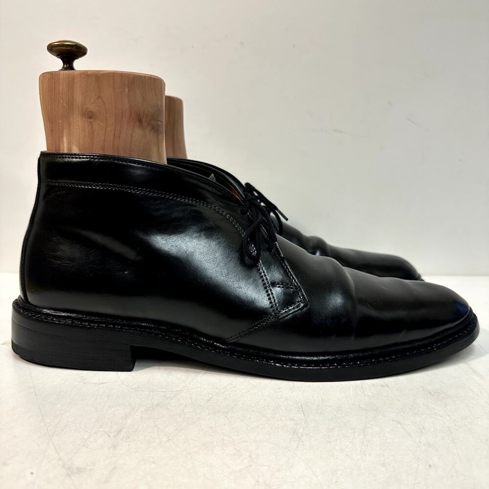 FULLY RESOLED Allen Edmonds Dundee Chukka Black Shell Cordovan USA 11.5 B - Picture 4 of 11